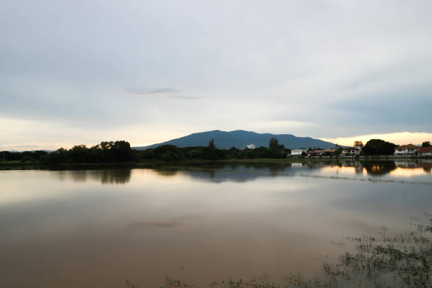 sunset or sunrise ,mountain and sky background