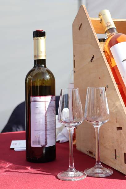 istock An Elegant Wine Display Featuring Beautiful Glasses at a Special Wine Tasting Event 2178649680