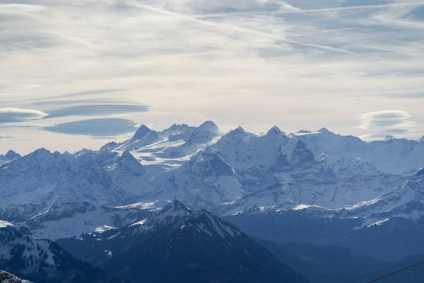 This shot was captured from the top of Mount Stanserhorn in Switzerland.