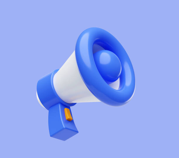 istock Megaphones icon business marketing concept 3d illustration background 2178656801