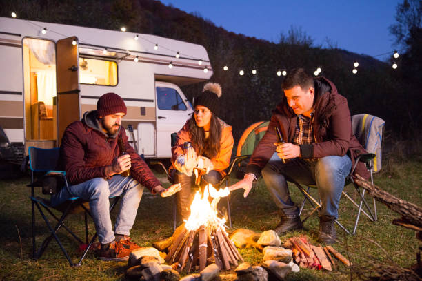 istock Close friends drinking beer together in the mountains 2178657565