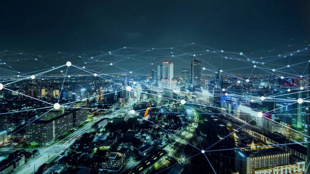 istock Smart city and communication network concept. 5G. IoT (Internet of Things). Telecommunication. 2178657754