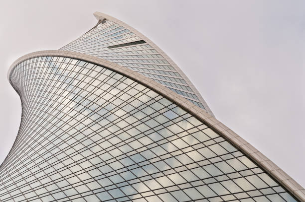 istock Looking Up modern high-rise office buildings. 2178660818