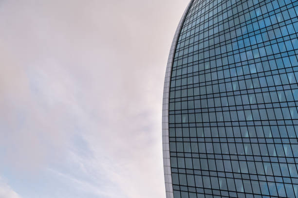 istock Looking Up modern high-rise office buildings. 2178660819
