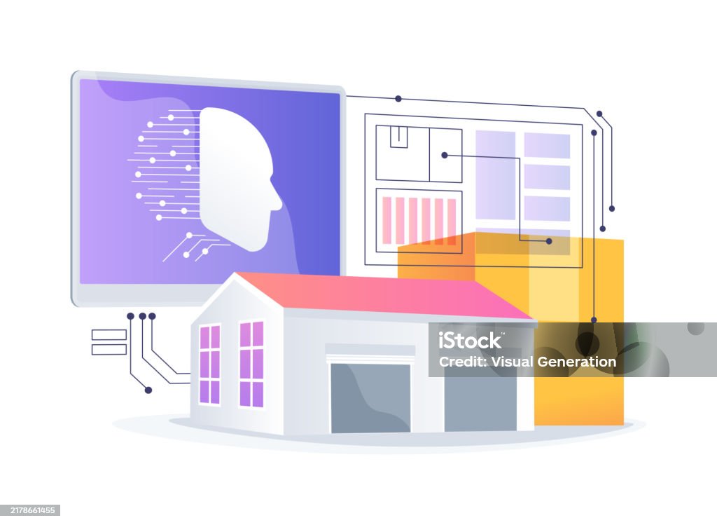 Abstract Vector Operations Aioptimized Warehouse Operations Abstract Concept Vector Illustration ...
