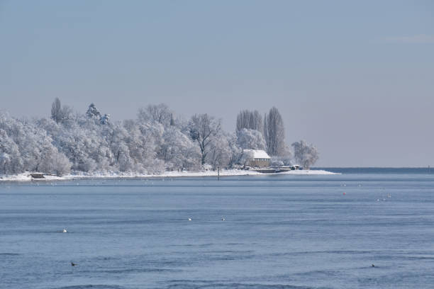 Winter mood at the lakeside of Constance