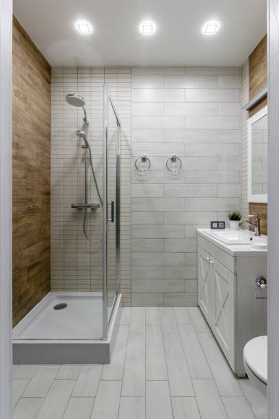 istock Modern and Functional Bathroom Design with Wooden Accents 2178666802