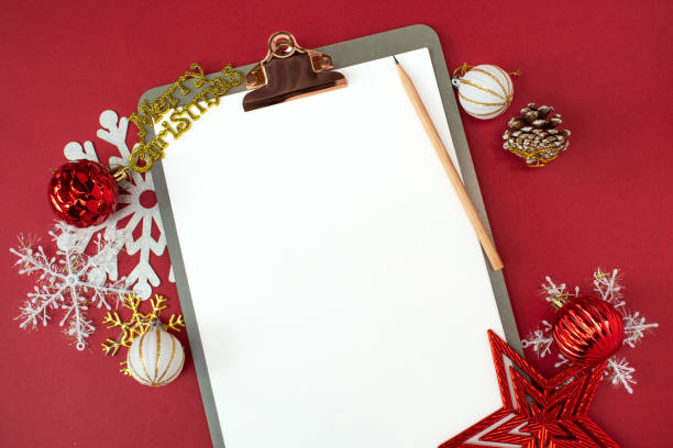 istock clipboard and Christmas concept background 2178670816