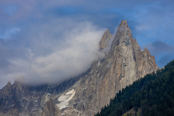 Photo of a mountain landscape in the Swiss Alps in Switzerland.