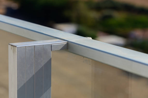 istock A Bright Sunny Day Reveals Modern Architectural Details of a Balcony Railing Overlooking a Serene Landscape Filled With Greenery 2178676213