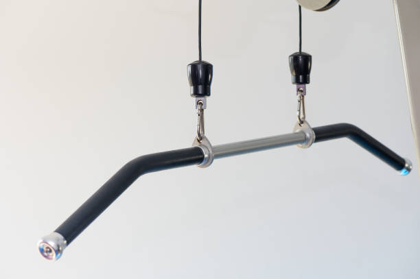 istock A Sleek Workout Attachment Suspended From a Gym Pulley System, Ready for an Intense Upper Body Strength Training Session 2178676267