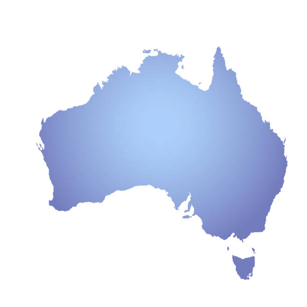 istock Map of Australian, sign silhouette. World Map Globe. Vector Illustration isolated on white background. African continent 2178676427