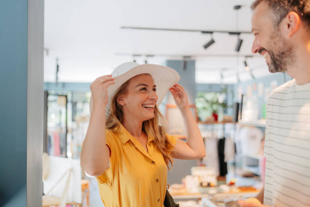istock Couple Enjoying Souvenir Shopping 2178679011