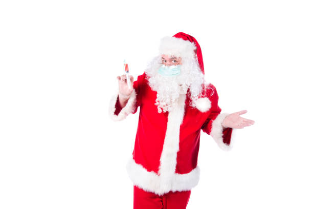 istock Funny Santa Claus is sick with a cold. 2178681435