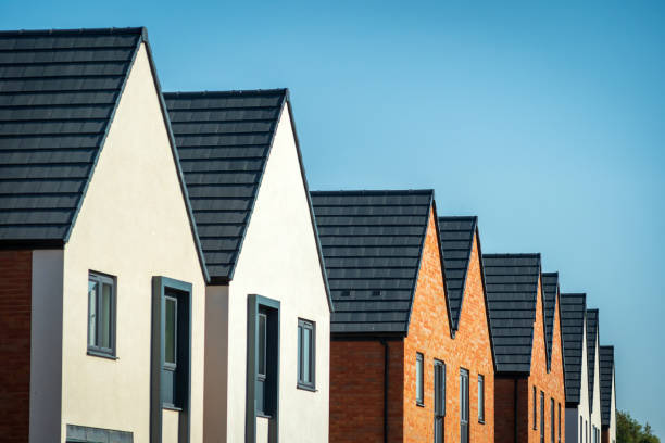 New build house development estate in england uk.