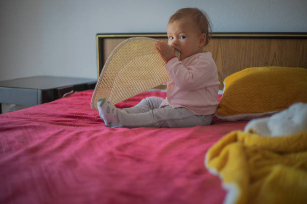 Happy baby to bed