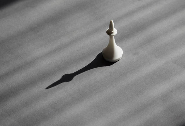 Chess piece on a wooden board