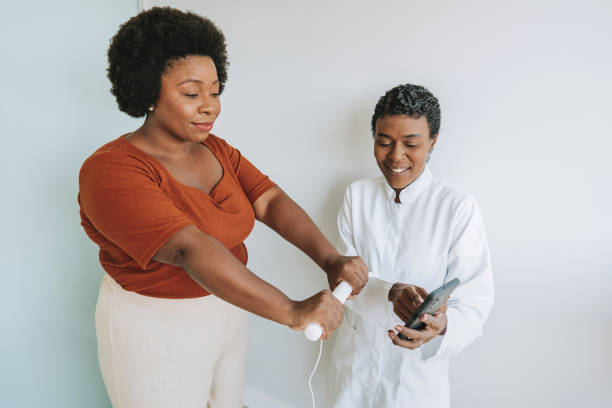istock Body weight using bioimpedance scale bioimpedancia 2178688971