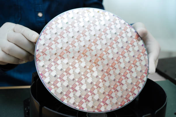 istock Silicon wafer for manufacturing semiconductor of integrated circuit. 2178694606