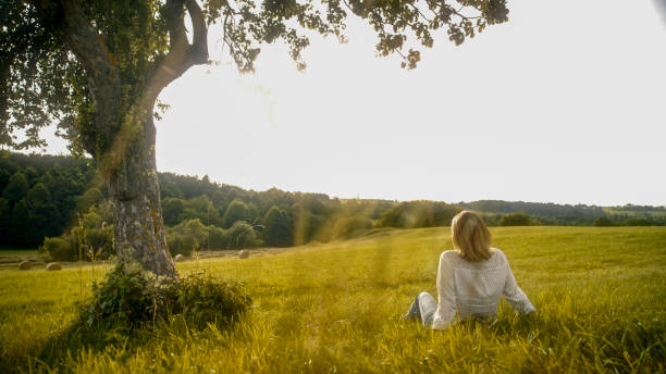 istock Serene Moment for Woman by Solitary Tree 2178695693