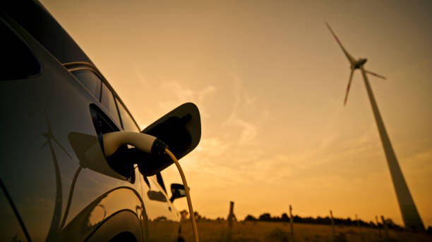 istock Electric Vehicle Charging with Wind Turbines 2178695712