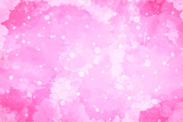 istock Abstract Pink Watercolor Background with Paint Spatters 2178700578