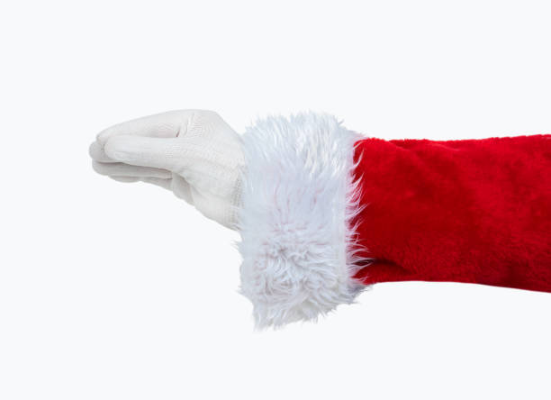 istock Santa Claus hand hanging something blank 2178702317