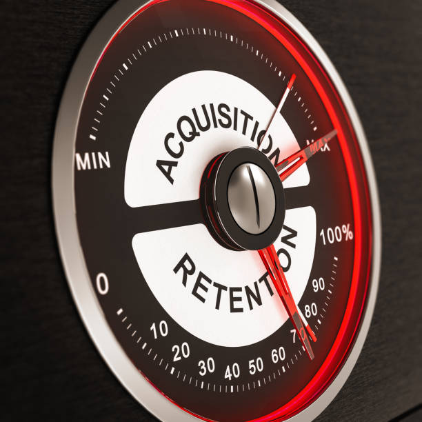 istock Customers acquisition and retention concept. KPI marketing indicators. 2178704643