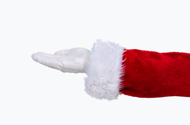 istock Santa Claus with palm up 2178714515