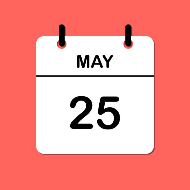istock May 25. Daily Calendar icon for design. Simple design for business brochure, flyer, print media, advertisement. Easily editable 2178714752