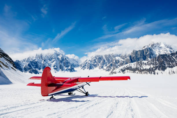 istock Propeller Ski-plane taking off of Denali Glacier 2178725628
