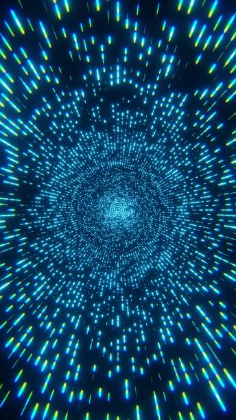 istock Abstract Light Speed Tunnel with Blue and Green Streaks 2178726663