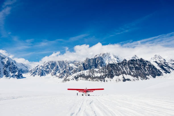 istock Propeller Ski-plane taking off of Denali Glacier 2178727158