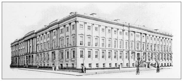 istock Antique image: United States Postal Service, Post Office Department Building, Washington DC 2178727206