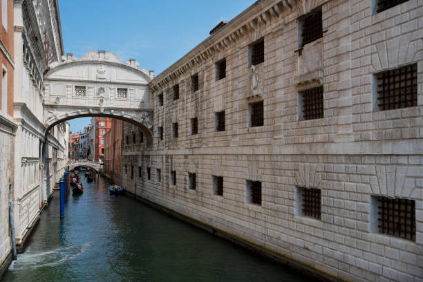 famous bridge of sighs, Venice, Italy