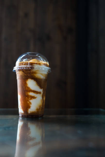 istock Delicious ice blended coconut coffee in the cafe 2178733662
