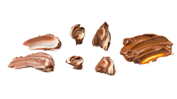 istock Chocolate cream splash isolated on white background. 2178734353