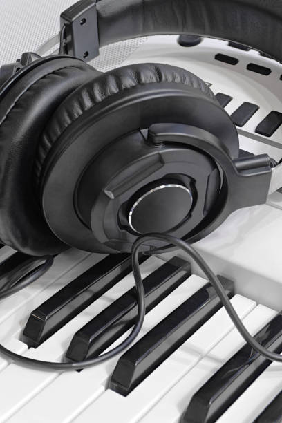 Close-up of synthesizer