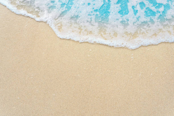 istock beautifully sand beach, closeup, top view 2178740969