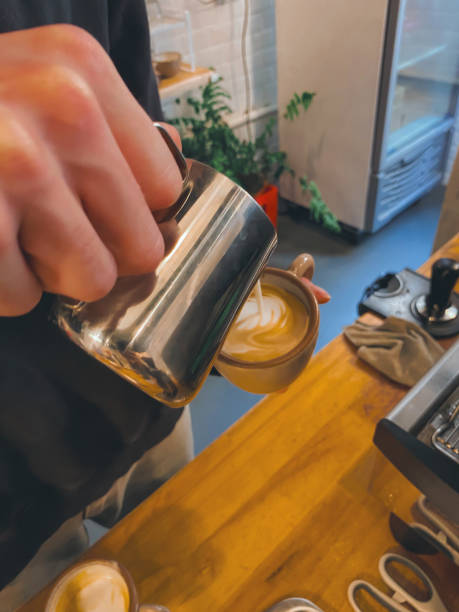 istock barista serving latte with art 2178742767