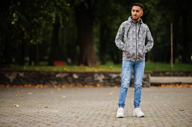 Student kuwaiti man wear at hoodie.