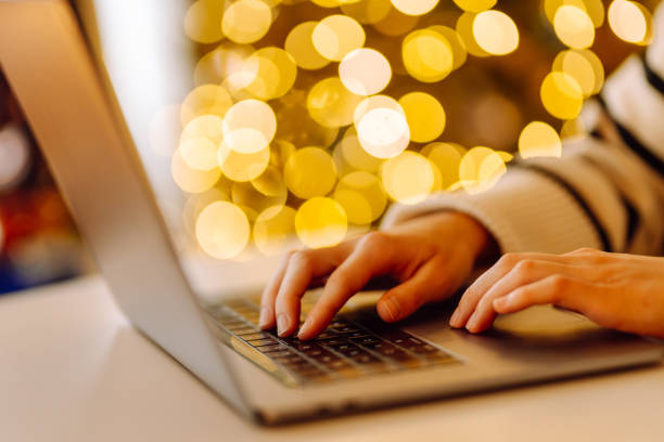istock Close-up image of a woman hand working and typing on laptop computer keyboard. 2178750228