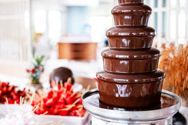 istock Chocolate fountain in the buffet. 2178752100
