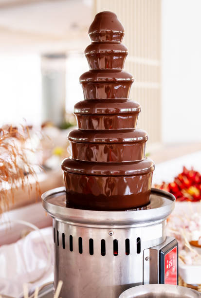 istock Chocolate fountain in the buffet. 2178752103