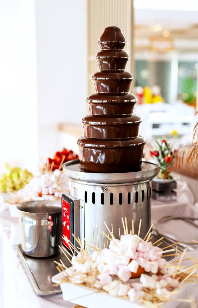 istock Chocolate fountain in the buffet. 2178752115