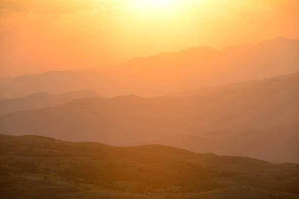 istock Beautiful sunset over the mountains in the summer. 2178753343