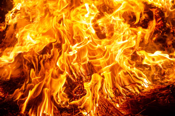 istock intense flames of fire, fire texture for backgrounds and designs 2178754272