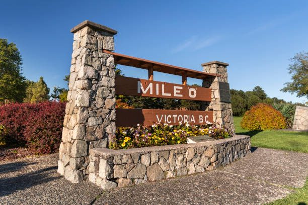 istock Victoria British Columbia Canada Mile Zero Monument road marker 2178754617