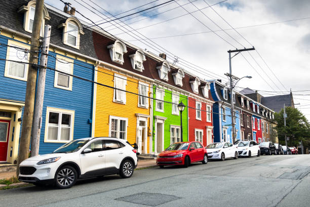 istock St. John's Newfoundland Canada colourful painted downtown city homes 2178754698