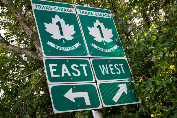 istock Trans Canada Highway Road Marker in Manitoba 2178754950
